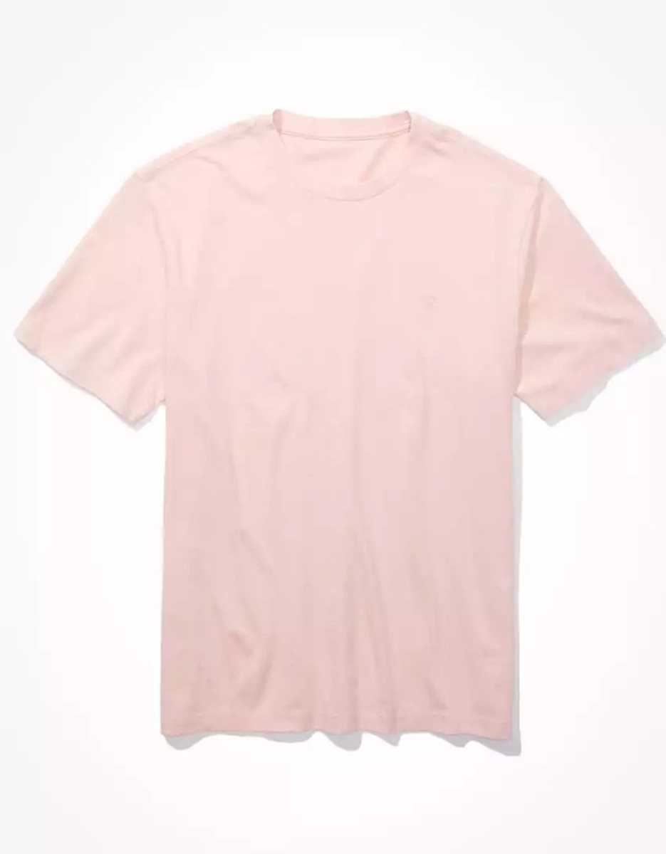 T Shirts American Eagle AE Super Soft Washed Rose Homme | UQC-53953974